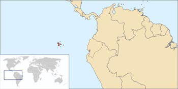 Galapagos Land Iguana Range Map (Galapagos Islands)