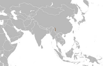Gaoligong Pika Range Map (China, Asia)
