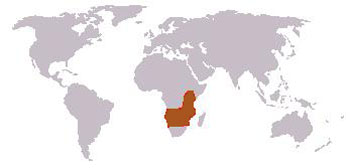 Impala Range Map (Africa)