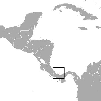 Pygmy Three-Toed Sloth Range Map (Central America)