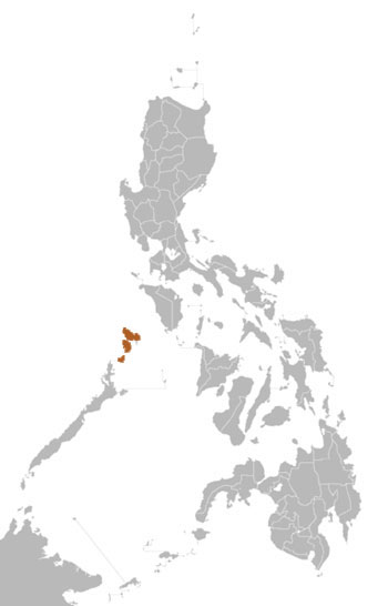 Calamian Tree Shrew Range Map (Philippines)