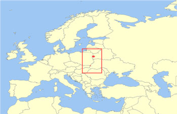 European Bison Range Map (Europe)