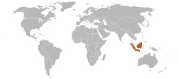 Javan Stink Badger Range Map (S E Asia)