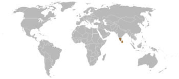 Stripe-Necked Mongoose Range Map (S Asia) 